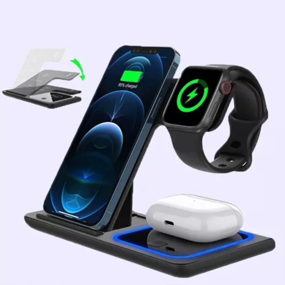 Miniatura 3 de Base Soporte Carga Inalambrica 3 En 1